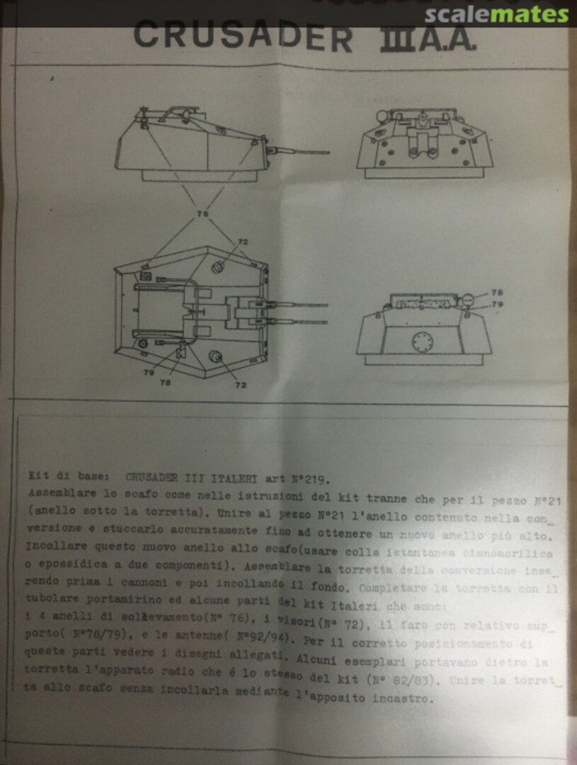 Boxart CRUSADER III AA CONVERSION KIT 002 C.M.P.R. Club Modellismo Plastico Ravenna Boxart CRUSADER III AA CONVERSION KIT 002 C.M.P.R. Club Modellismo Plastico Ravenna