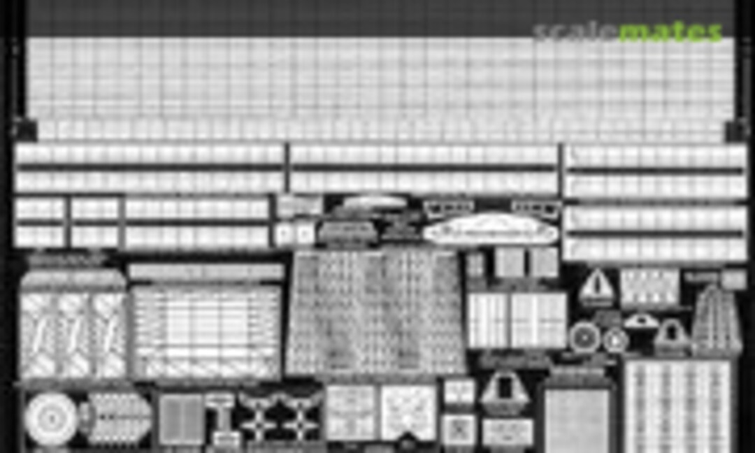 1:700 Photo-Etched Parts for WW2 USN Aircraft Carrier (Pit-Road PE-27) PE-27