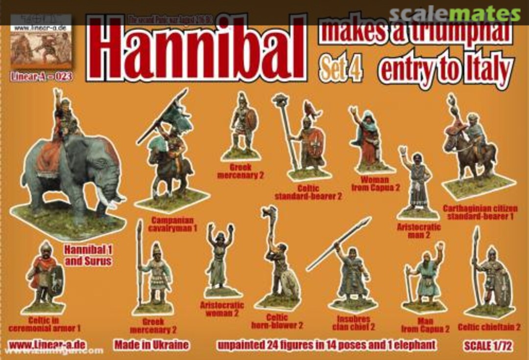 Contents Hannibal makes a Triumphal Entry to Italy (Set 4) 023 Linear-a