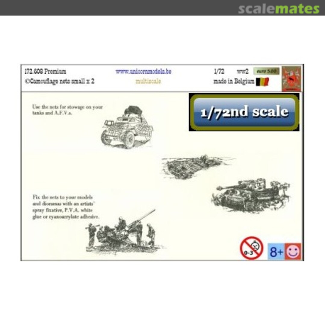 Boxart camouflage nets green 172.608 Unicorn Models