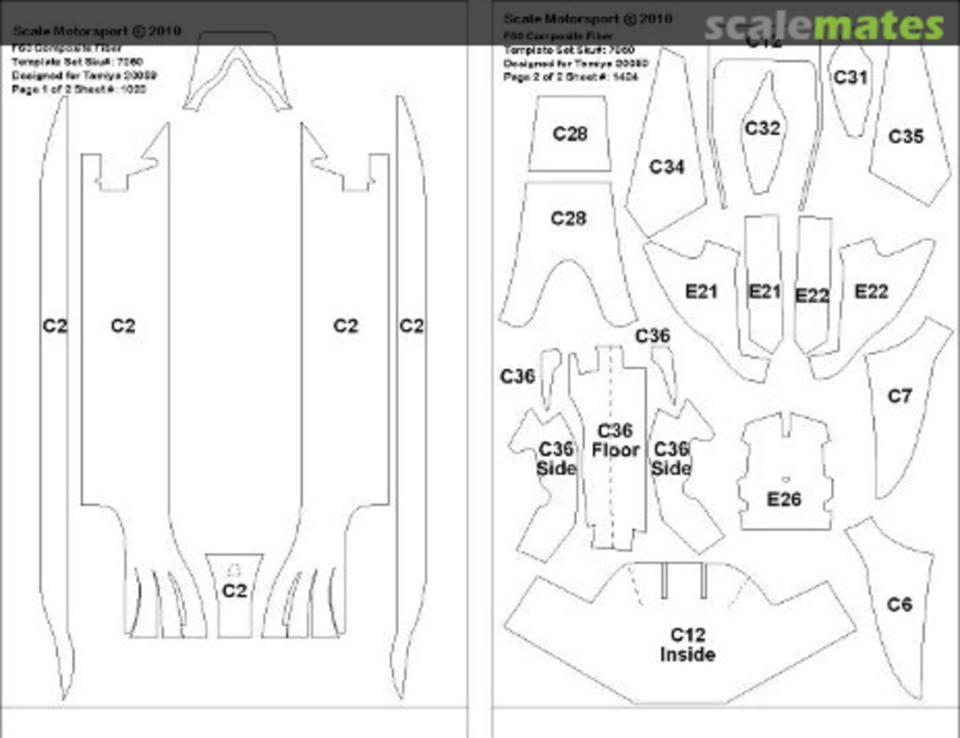 Boxart Ferrari F60 - Composite Fiber Sticker Set 7060 Scale Motorsport Boxart Ferrari F60 - Composite Fiber Sticker Set 7060 Scale Motorsport