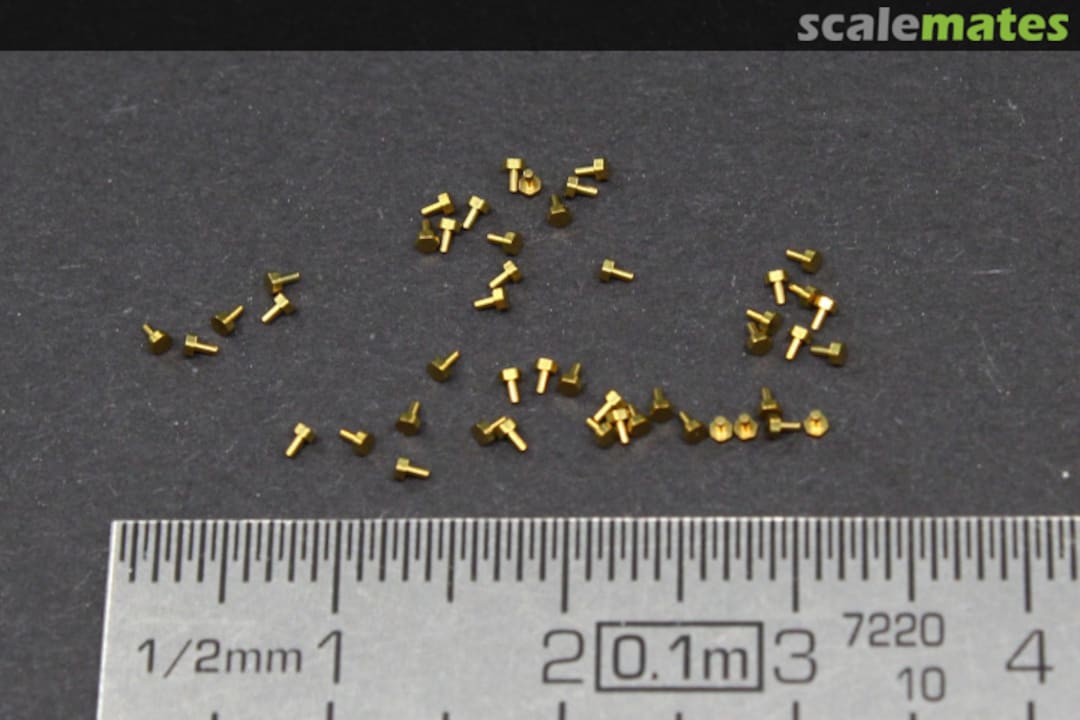 Boxart Turned metal bolts pattern 2 (M0.5X1)50pcs. TE036 Voyager Model Boxart Turned metal bolts pattern 2 (M0.5X1)50pcs. TE036 Voyager Model