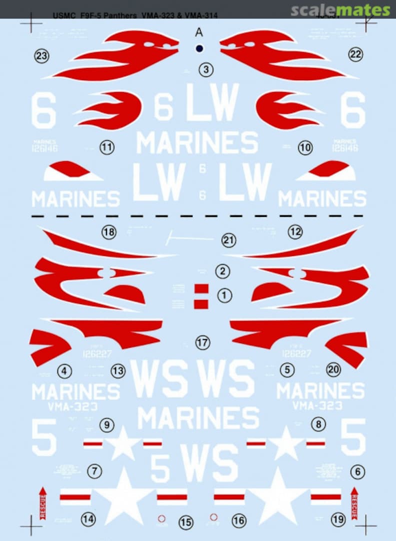 Boxart USMC F9F-5 Panthers 48-881 SuperScale International