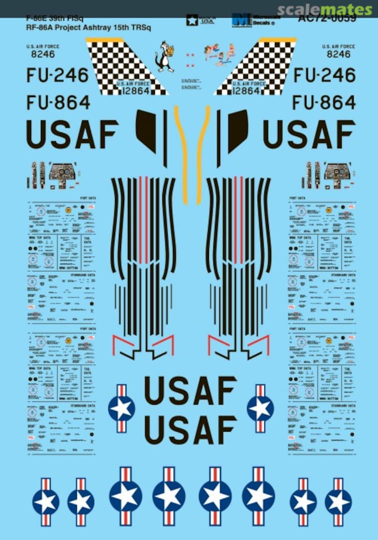 Boxart North American F-86 AC72-0059 Microscale Boxart North American F-86 AC72-0059 Microscale