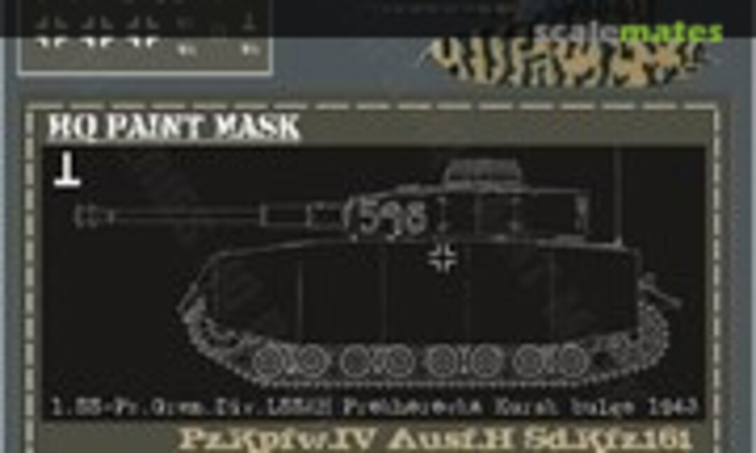 1:16 Pz.Kpfw.IV Ausf.H 1.SS-Pz.Gren.Div. LSSAH Prokhorovka Kursk 1943 Paint Mask (HQ-Masks PIV 015) PIV 015