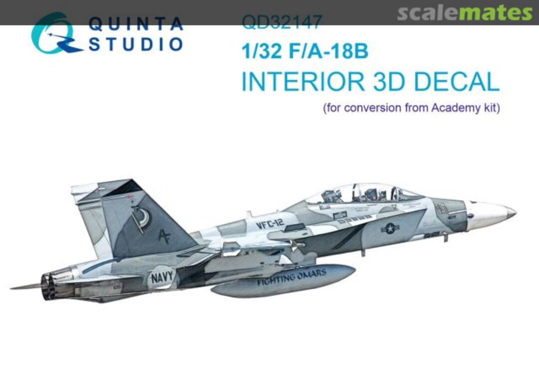 Boxart F/A-18B interior 3D decals QD32147 Quinta Studio Boxart F/A-18B interior 3D decals QD32147 Quinta Studio