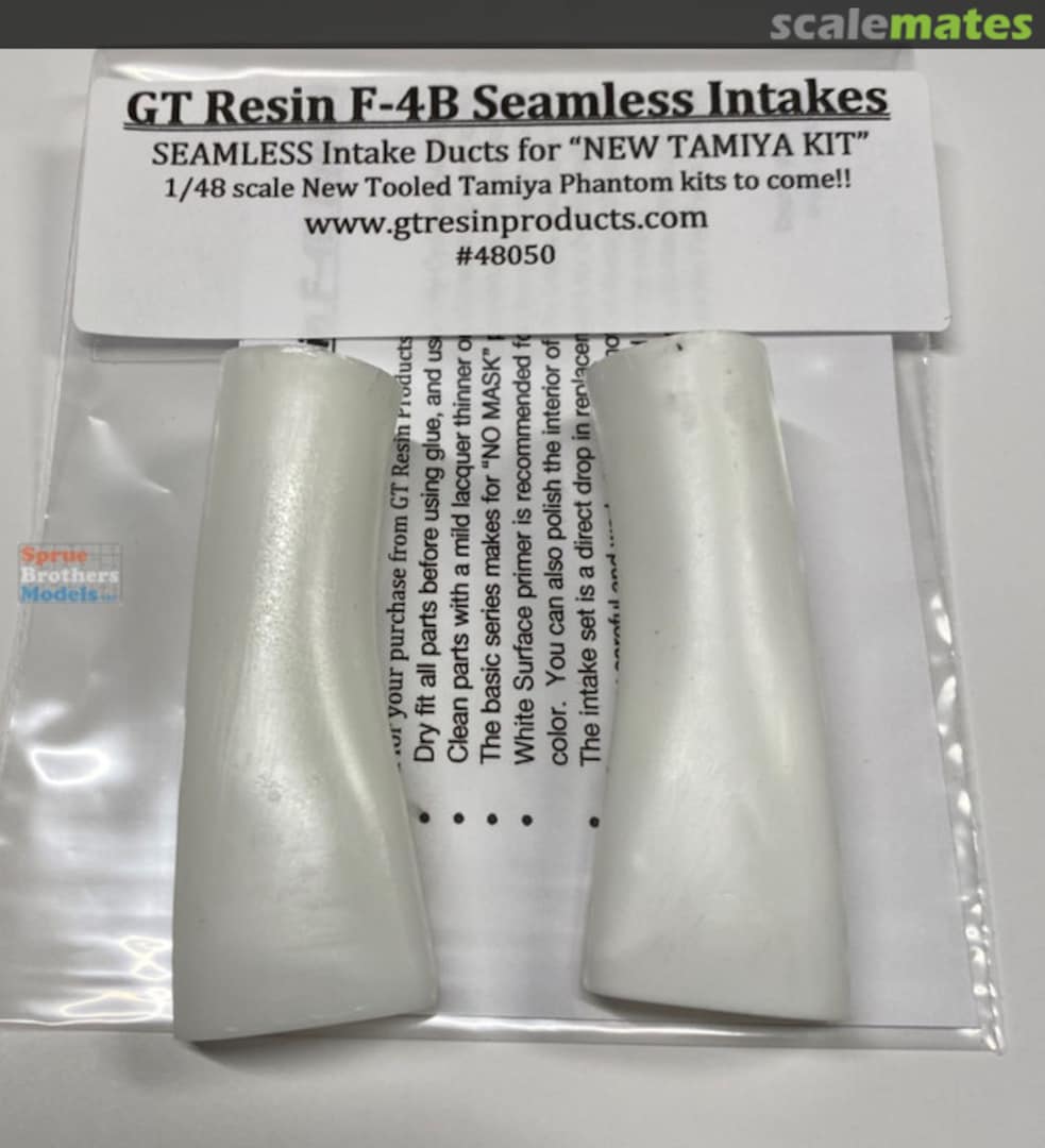 Boxart F-4B Phantom II - Seamless Intake Set 48050 GT Resin Boxart F-4B Phantom II - Seamless Intake Set 48050 GT Resin