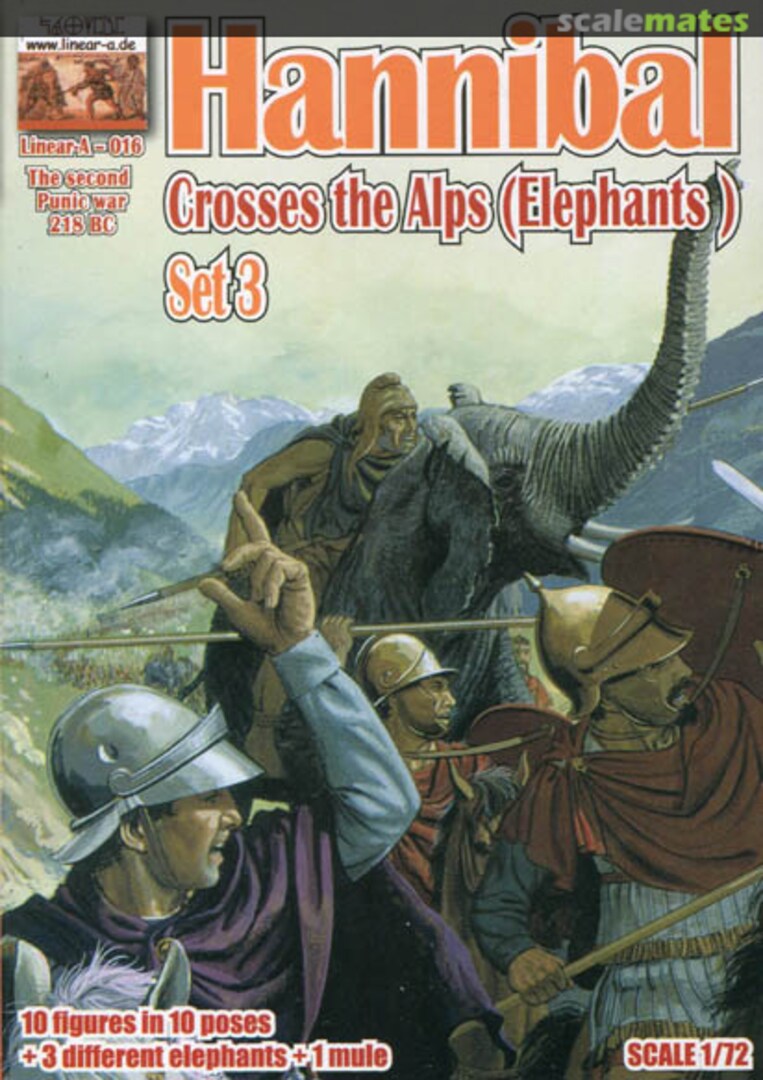 Boxart Hannibal Crosses the Alps (Set 3) - Elephants 016 Linear-a