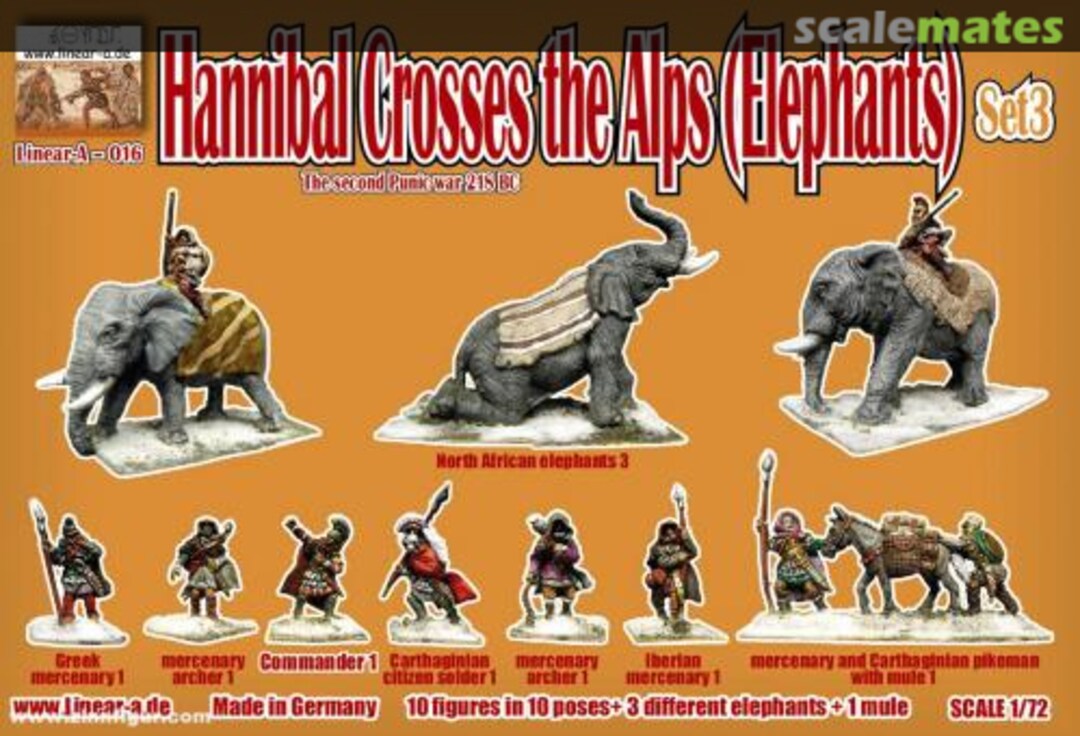 Contents Hannibal Crosses the Alps (Set 3) - Elephants 016 Linear-a