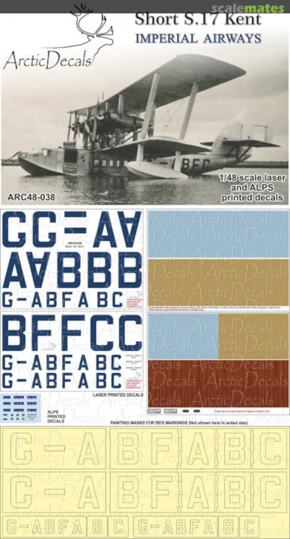 Boxart Short S.17 Kent ARC48-038 Arctic Decals Boxart Short S.17 Kent ARC48-038 Arctic Decals