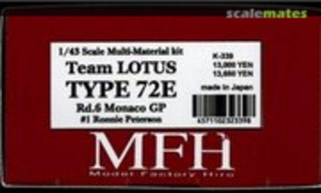 1:43 Lotus 72E (Model Factory Hiro K-339)