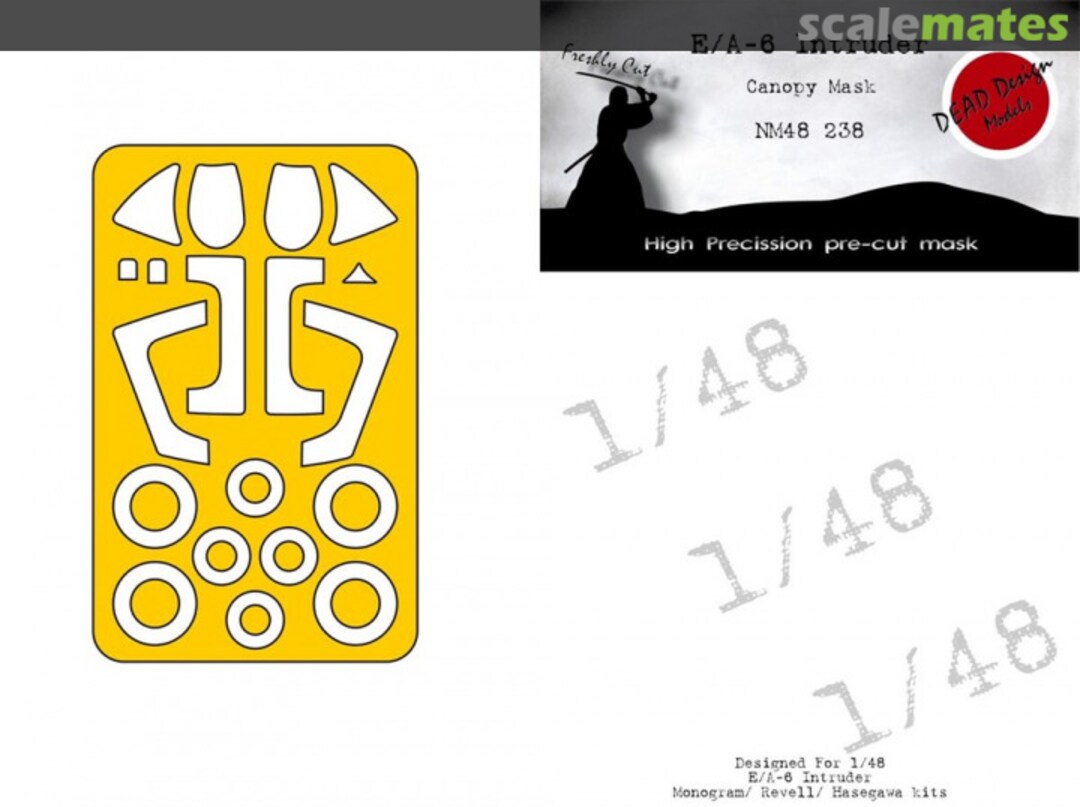 Boxart E/A-6 Intruder Canopy Mask NM48238 DEAD Design Models Boxart E/A-6 Intruder Canopy Mask NM48238 DEAD Design Models