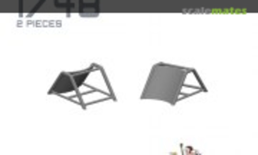 1:48 Luftwaffe Wheelchocks for BF110, Ju88 and He111 (2x) (77 Propeller PRP712) PRP712