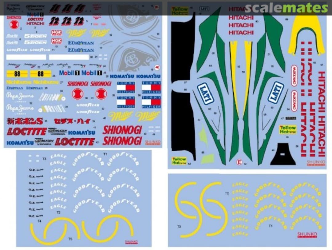 Boxart Lotus 109 1994 SHK-D052 Shunko Models