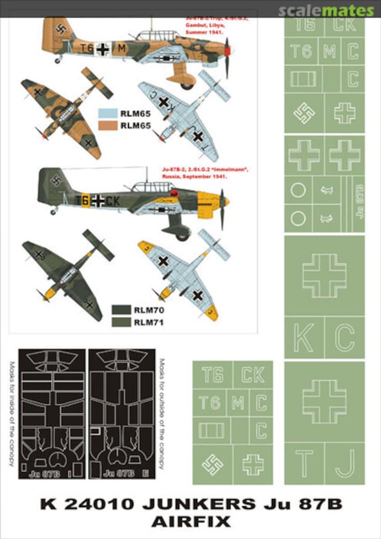 Boxart Junkers Ju 87B Stuka K24010 Montex Boxart Junkers Ju 87B Stuka K24010 Montex