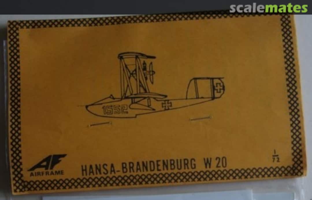 Boxart Hansa-Brandenburg W 20 26 Airframe Boxart Hansa-Brandenburg W 20 26 Airframe