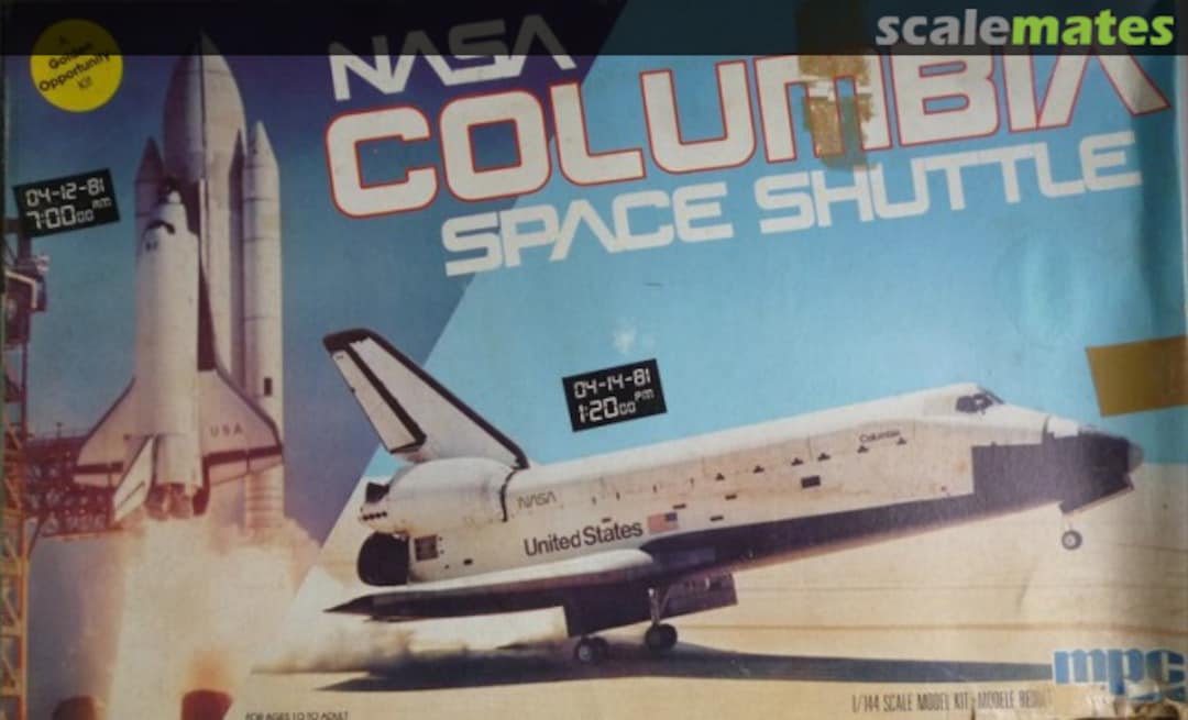 Boxart Columbia Space Shuttle 1-4651 MPC Boxart Columbia Space Shuttle 1-4651 MPC