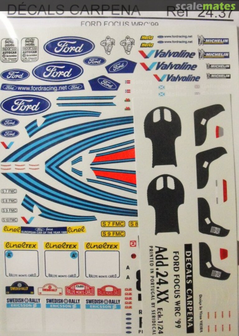 Boxart Ford Focus WRC 1999 Monte Carlo & Sweden 24.37 Carpena Boxart Ford Focus WRC 1999 Monte Carlo & Sweden 24.37 Carpena