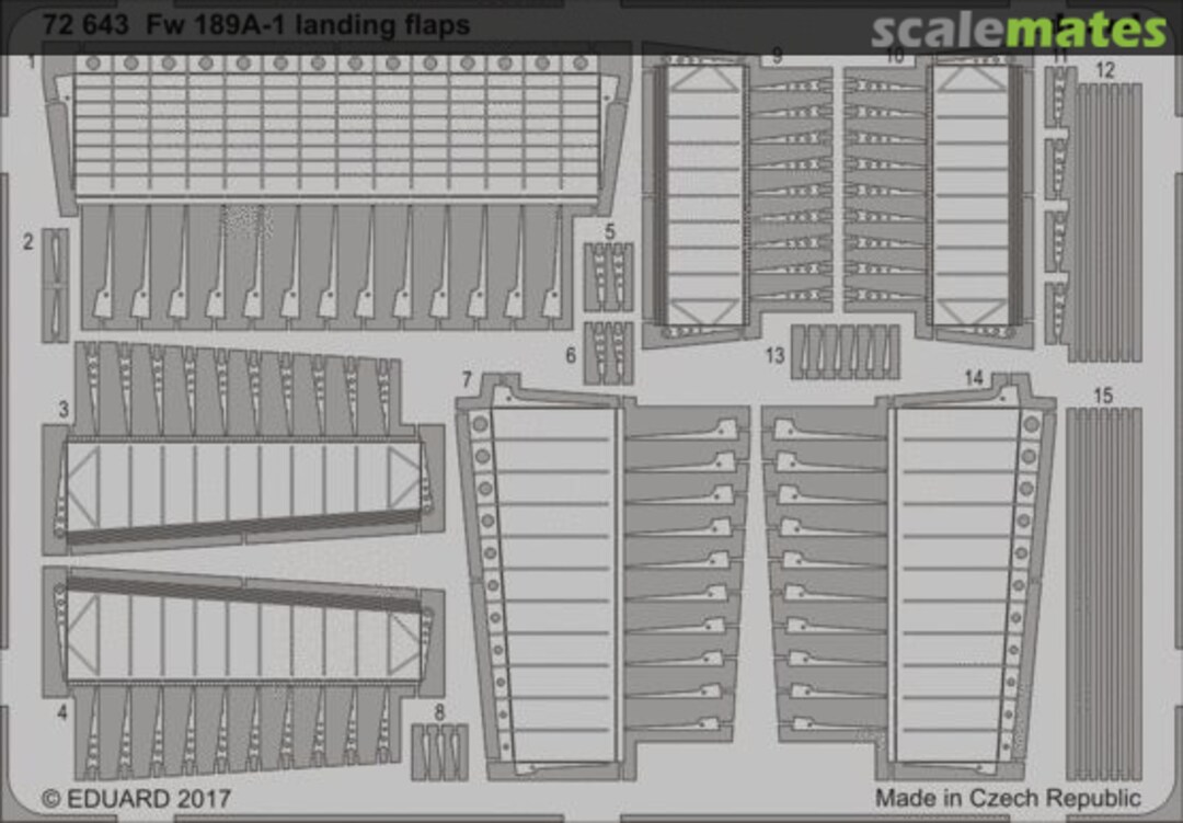 Boxart Fw 189A-1 landing flaps 72643 Eduard