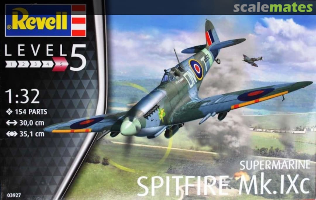 Boxart Supermarine Spitfire Mk.IXc 03927 Revell Boxart Supermarine Spitfire Mk.IXc 03927 Revell
