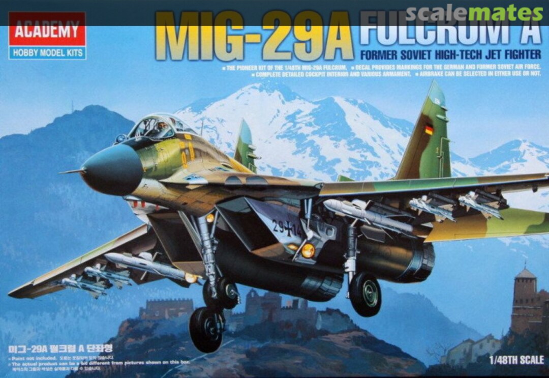 Boxart MiG-29A Fulcrum A 2116 Academy Boxart MiG-29A Fulcrum A 2116 Academy