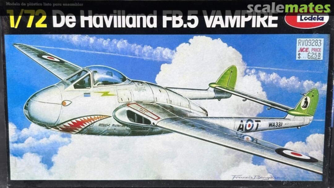 Boxart De Havilland FB.5 Vampire PM-103 Lodela Boxart De Havilland FB.5 Vampire PM-103 Lodela