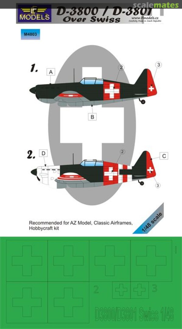 Boxart D-3800 / D-3801 Over Swiss M4803 LF Models