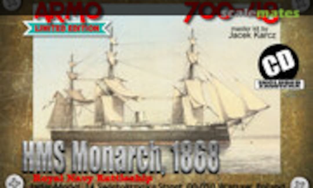 1:700 HMS Monarch (1868) (Armo 700-48) 700-48
