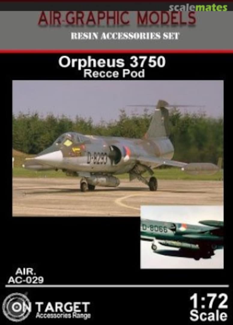 Boxart Orpheus 3750 Recce Pod AIR.AC-029 Air-Graphics Models Boxart Orpheus 3750 Recce Pod AIR.AC-029 Air-Graphics Models