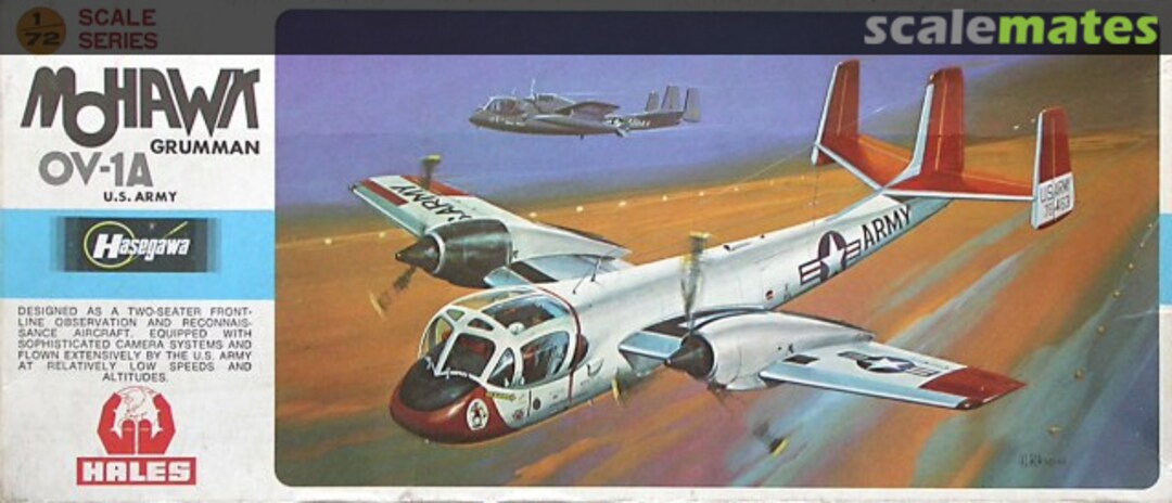 Boxart Grumman OV-1A Mohawk JS-024 Hasegawa/Hales Boxart Grumman OV-1A Mohawk JS-024 Hasegawa/Hales
