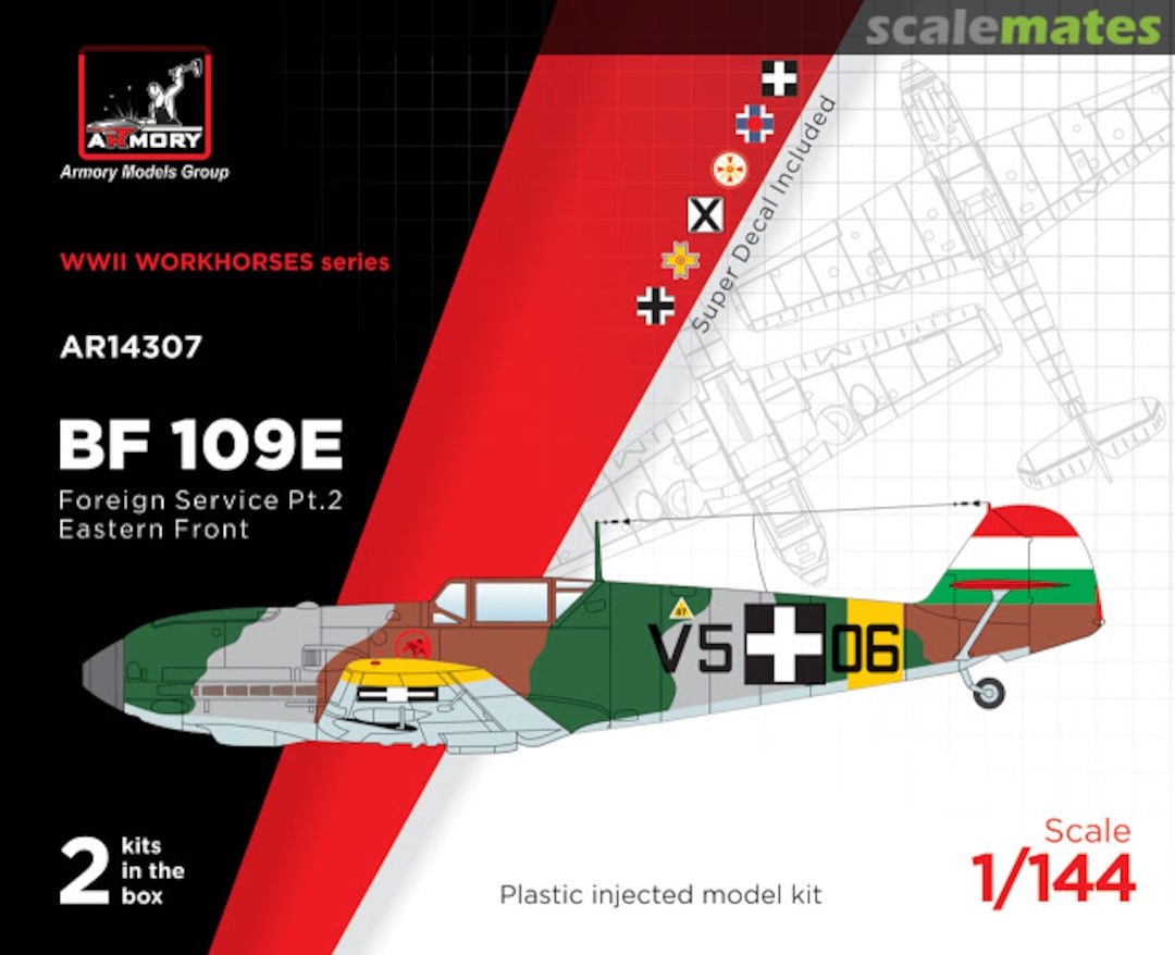 Boxart Messerschmitt Bf-109E Foreign Service Pt.2 Eastern Front AR14307 Armory Boxart Messerschmitt Bf-109E Foreign Service Pt.2 Eastern Front AR14307 Armory