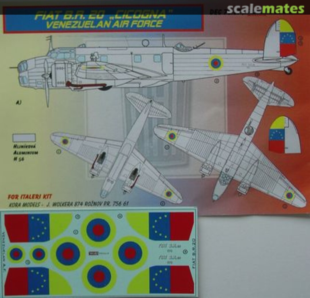 Boxart Fiat BR.20 "Cicogna" DEC 72.279 Kora Models Boxart Fiat BR.20 "Cicogna" DEC 72.279 Kora Models
