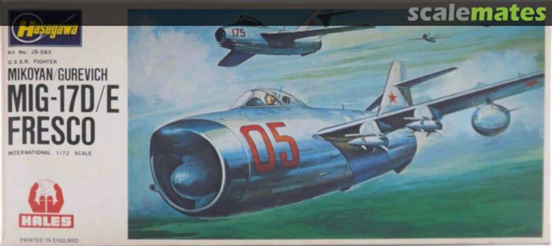 Boxart MiG-17D/E Fresco JS-083 Hasegawa/Hales Boxart MiG-17D/E Fresco JS-083 Hasegawa/Hales