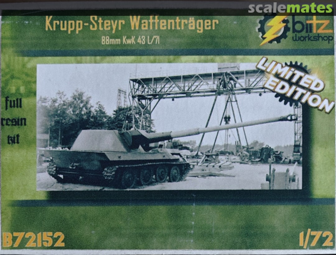 Boxart Krupp-Steyr Waffenträger B72152 Blitz Workshop Boxart Krupp-Steyr Waffenträger B72152 Blitz Workshop