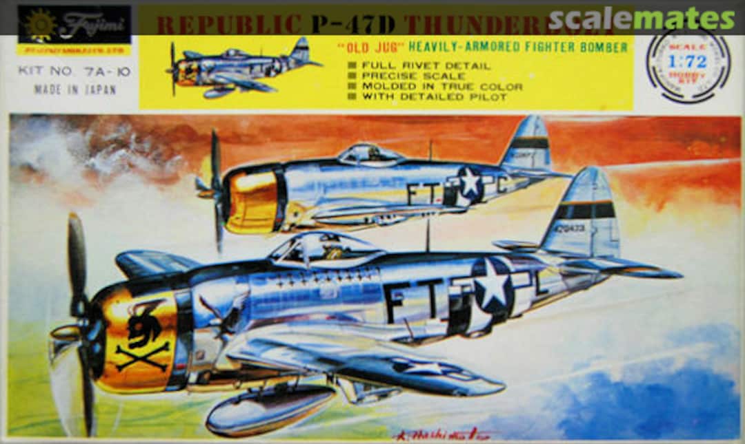 Boxart Republic P-47D Thunderbolt 7A-10 Fujimi Boxart Republic P-47D Thunderbolt 7A-10 Fujimi