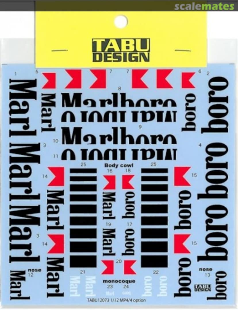 Boxart McLaren MP4/4 TABU12073 Tabu Design Boxart McLaren MP4/4 TABU12073 Tabu Design