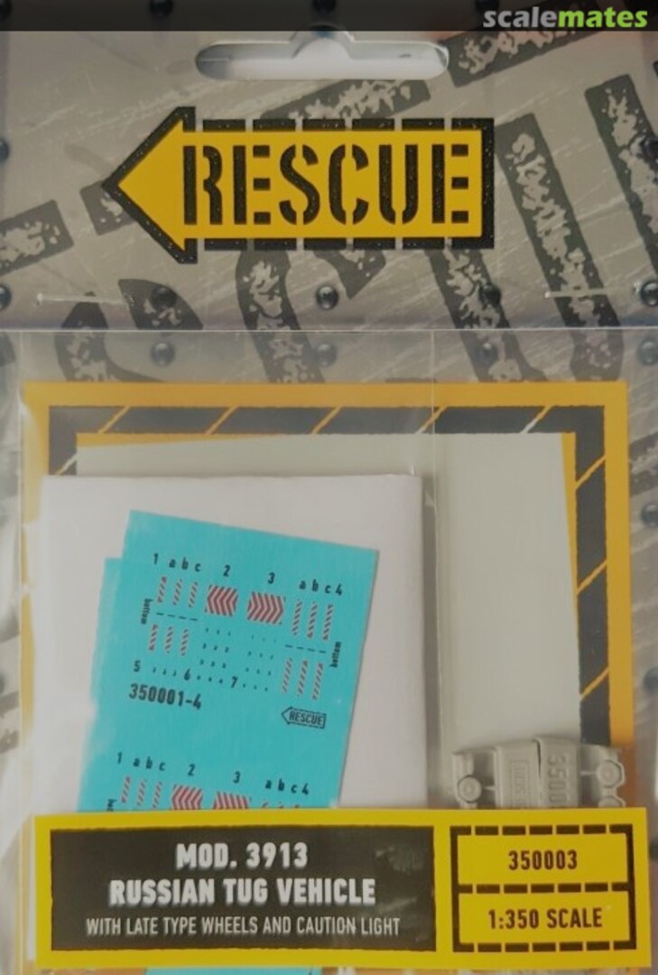 Boxart Mod. 3913 Russian tug vehicle (with late type wheels and caution light) 350003 Rescue Models