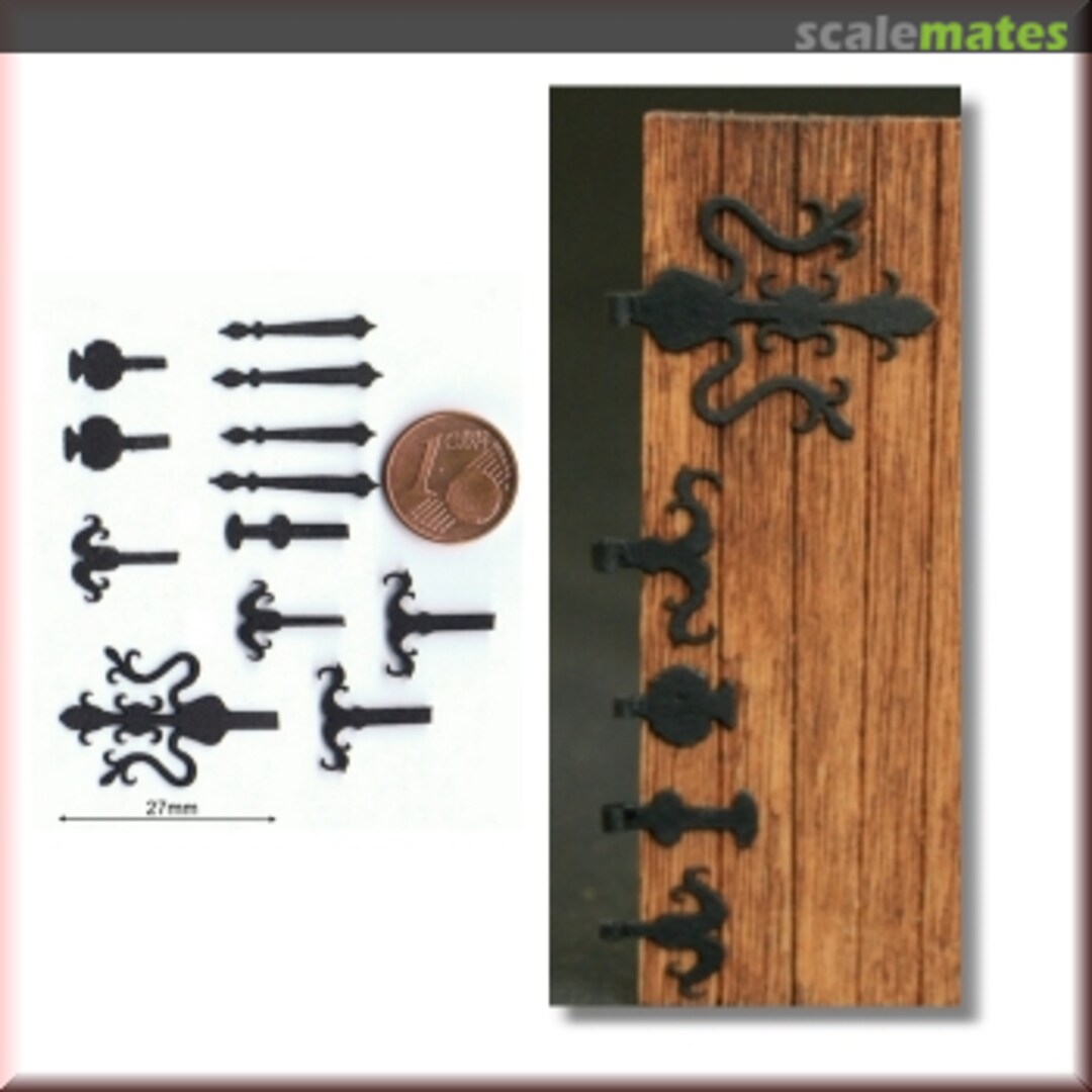 Boxart Door hinges include nail heads GL-078 Fredericus-Rex Boxart Door hinges include nail heads GL-078 Fredericus-Rex