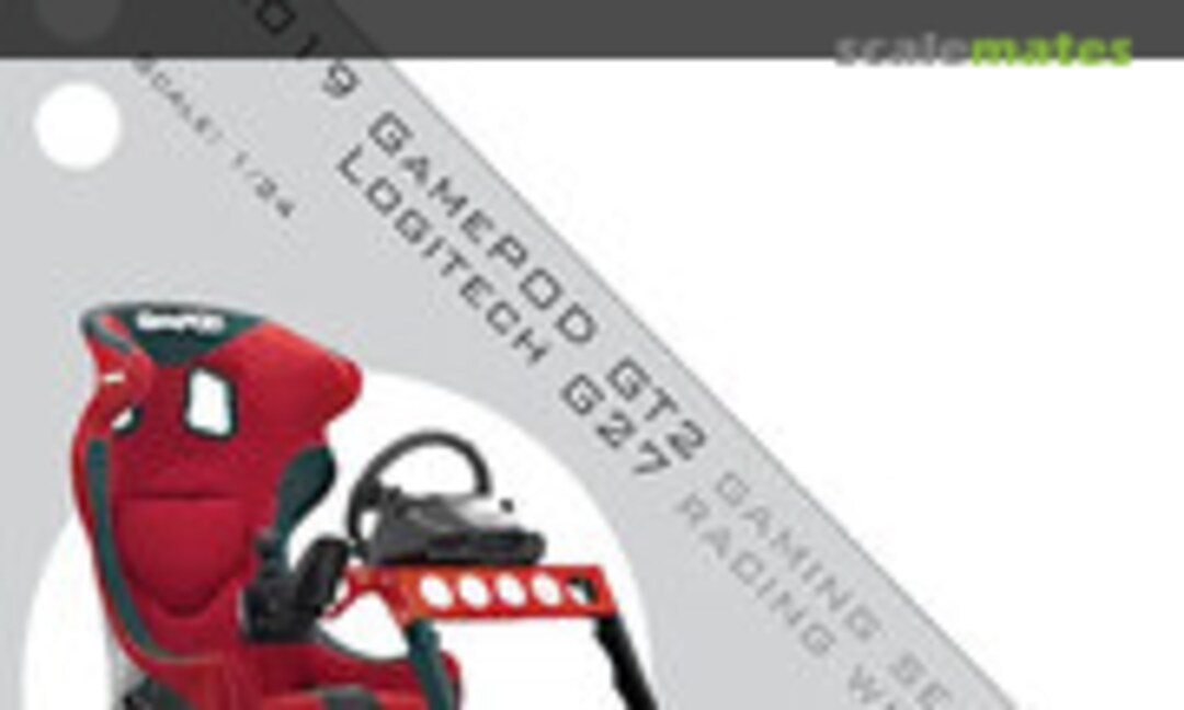 1:24 GamePOD GT2 gaming seats & Logitech G27 racing wheel (ZoomOn Z019) Z019