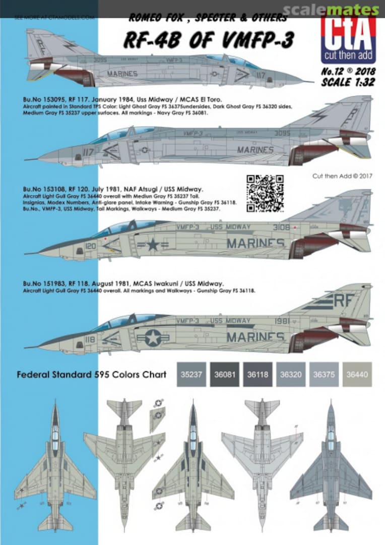 Boxart RF-4B of VMFP-3 CTA-012 CtA Models Boxart RF-4B of VMFP-3 CTA-012 CtA Models