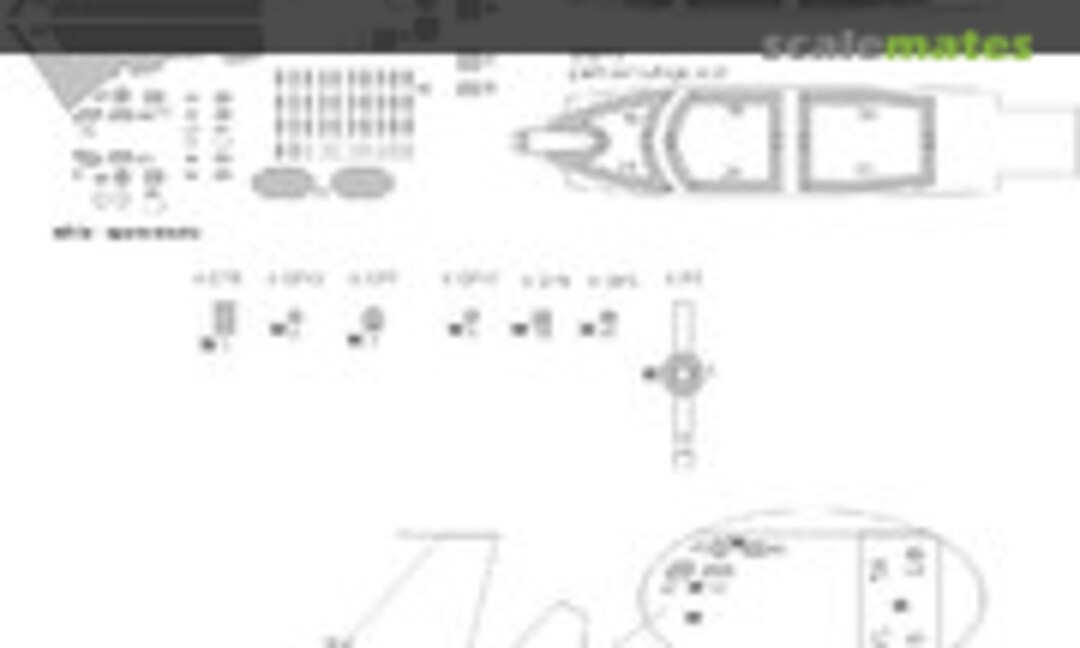 1:48 Su-27UB Flanker C ADVANCED kabuki masks (New Ware NWAM0452) NWAM0452