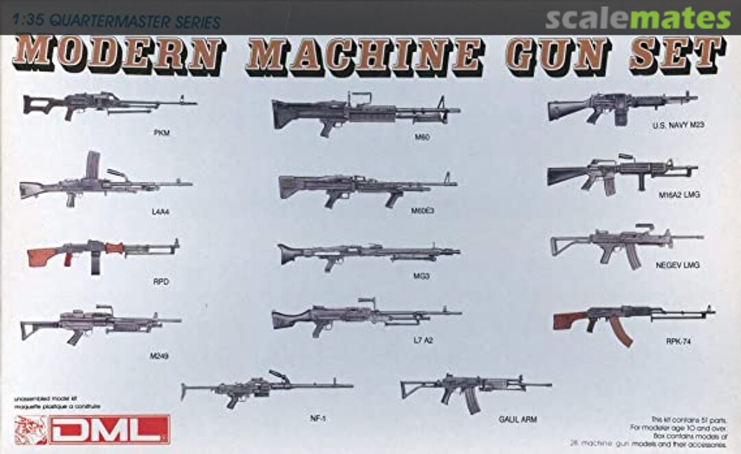 Boxart Modern Machine Gun Set 3806 DML Boxart Modern Machine Gun Set 3806 DML