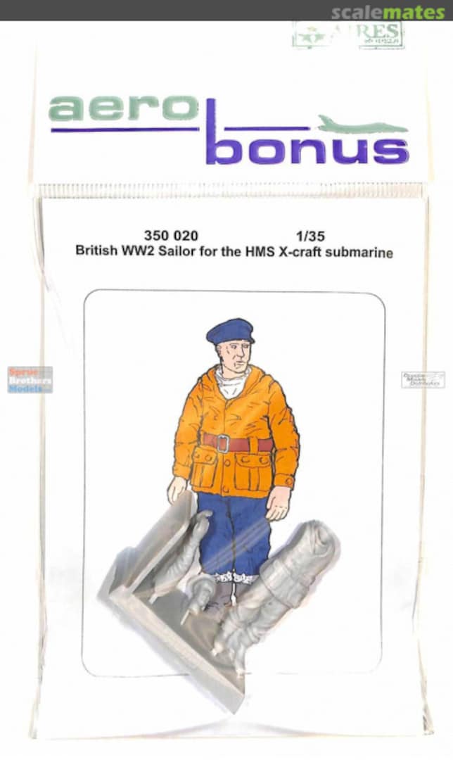 Boxart British WW2 Sailor for the HMS X-craft submarine 350 020 Aerobonus Boxart British WW2 Sailor for the HMS X-craft submarine 350 020 Aerobonus