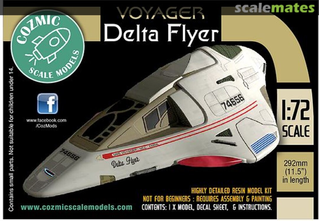 Boxart Delta Flyer CSM-102 Cozmic Scale Models Boxart Delta Flyer CSM-102 Cozmic Scale Models