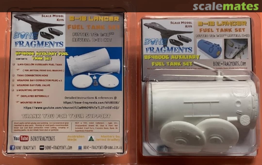 Boxart B-1B Fuel Tank Set BF48006 Bone Fragments Boxart B-1B Fuel Tank Set BF48006 Bone Fragments