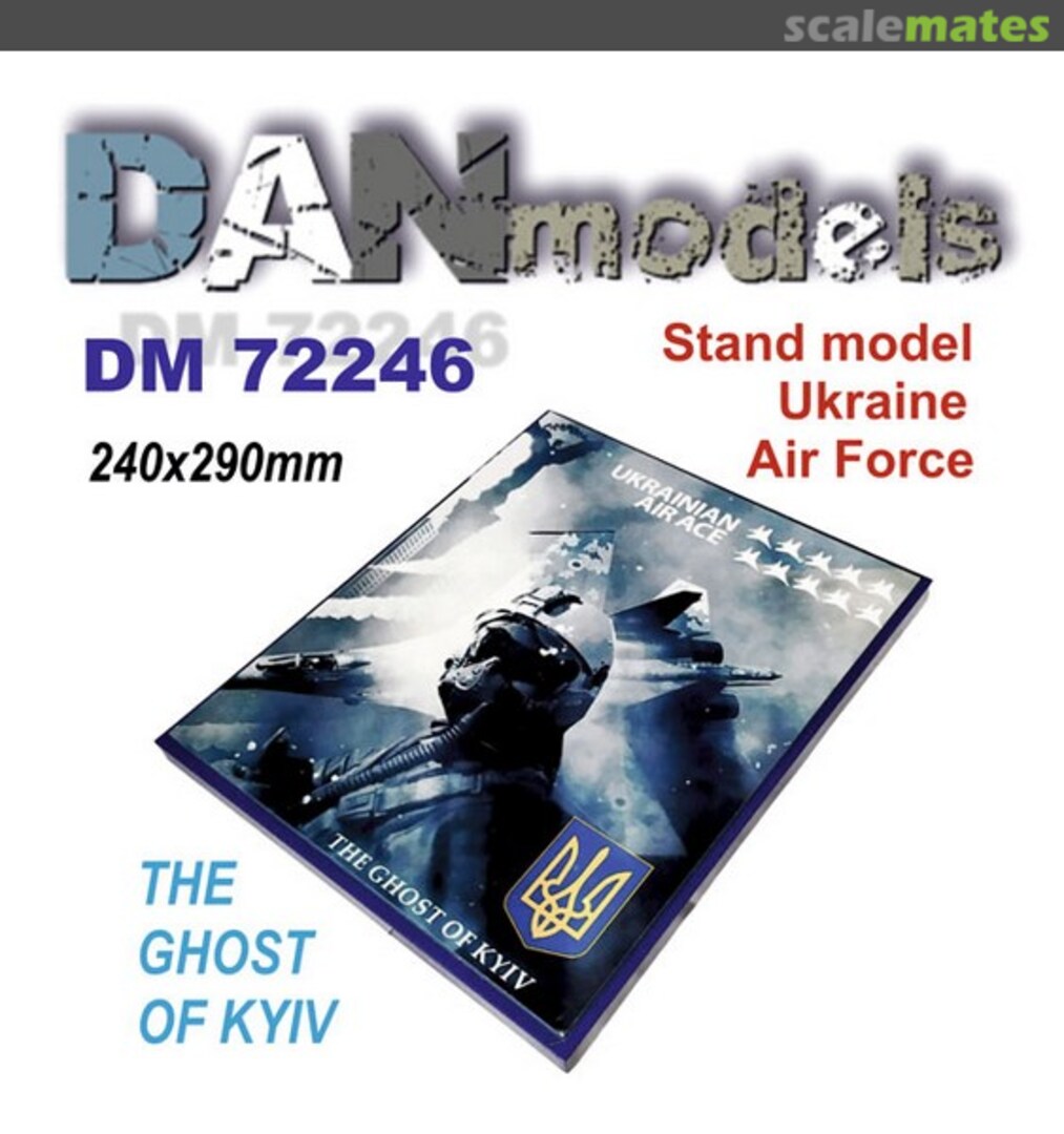 Boxart Wood Stand for «Ghost of Kyiv» Aircraft Model DM72246 DANmodels Boxart Wood Stand for «Ghost of Kyiv» Aircraft Model DM72246 DANmodels