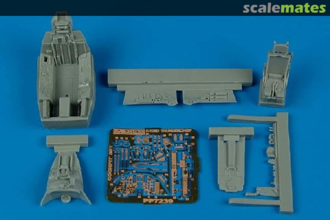 Boxart F-105D Thunderchief cockpit set 7239 Aires Boxart F-105D Thunderchief cockpit set 7239 Aires