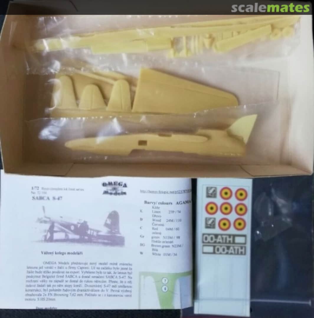 Contents SABCA S47 DA 72133 VAMI Models Contents SABCA S47 DA 72133 VAMI Models