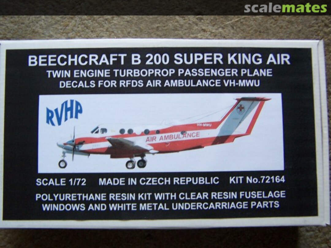 Boxart Beechcraft B 200 Super King Air 72164 RVHP Boxart Beechcraft B 200 Super King Air 72164 RVHP
