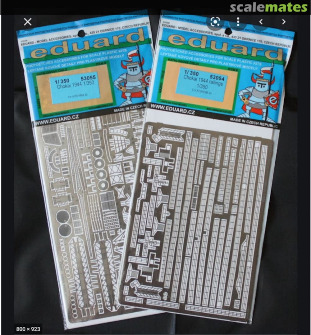 Boxart Chokai 1944 railings 53054 Eduard Boxart Chokai 1944 railings 53054 Eduard